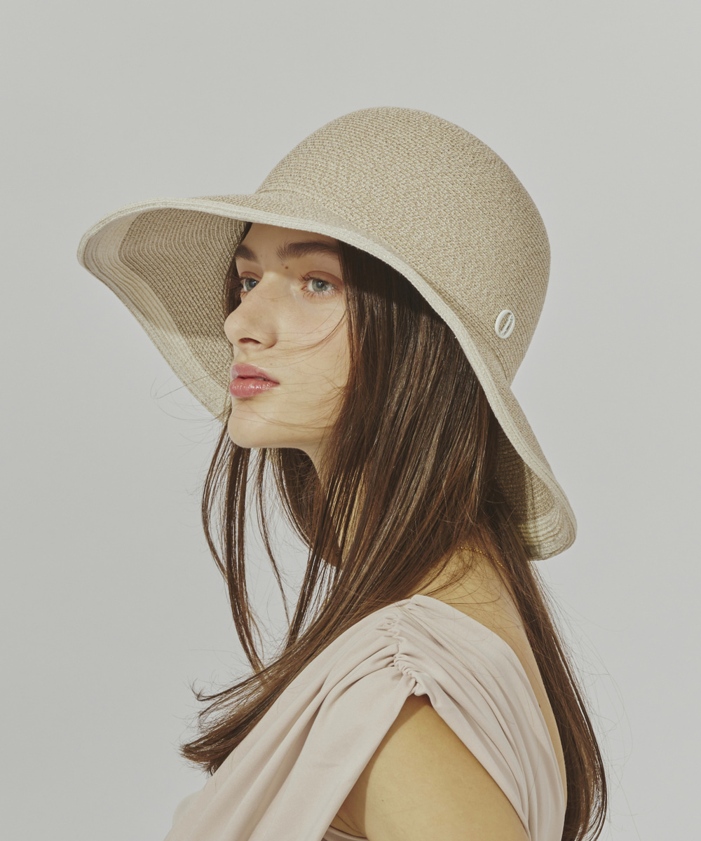 Chapeau d' O  Lame Silk Braid Capeline