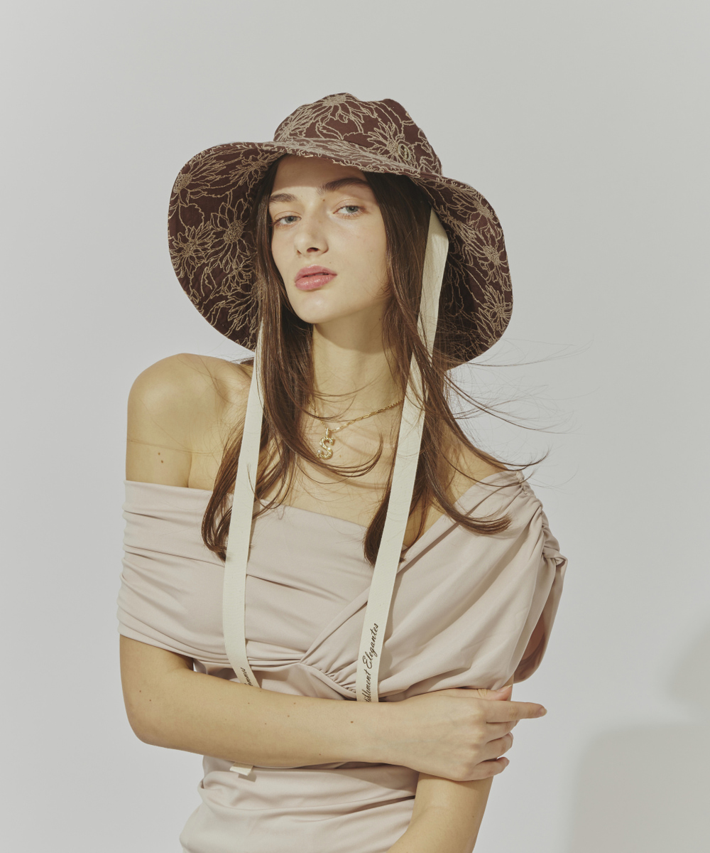 BROWN 　モデル頭囲：54cm　着用サイズ：57.5cm