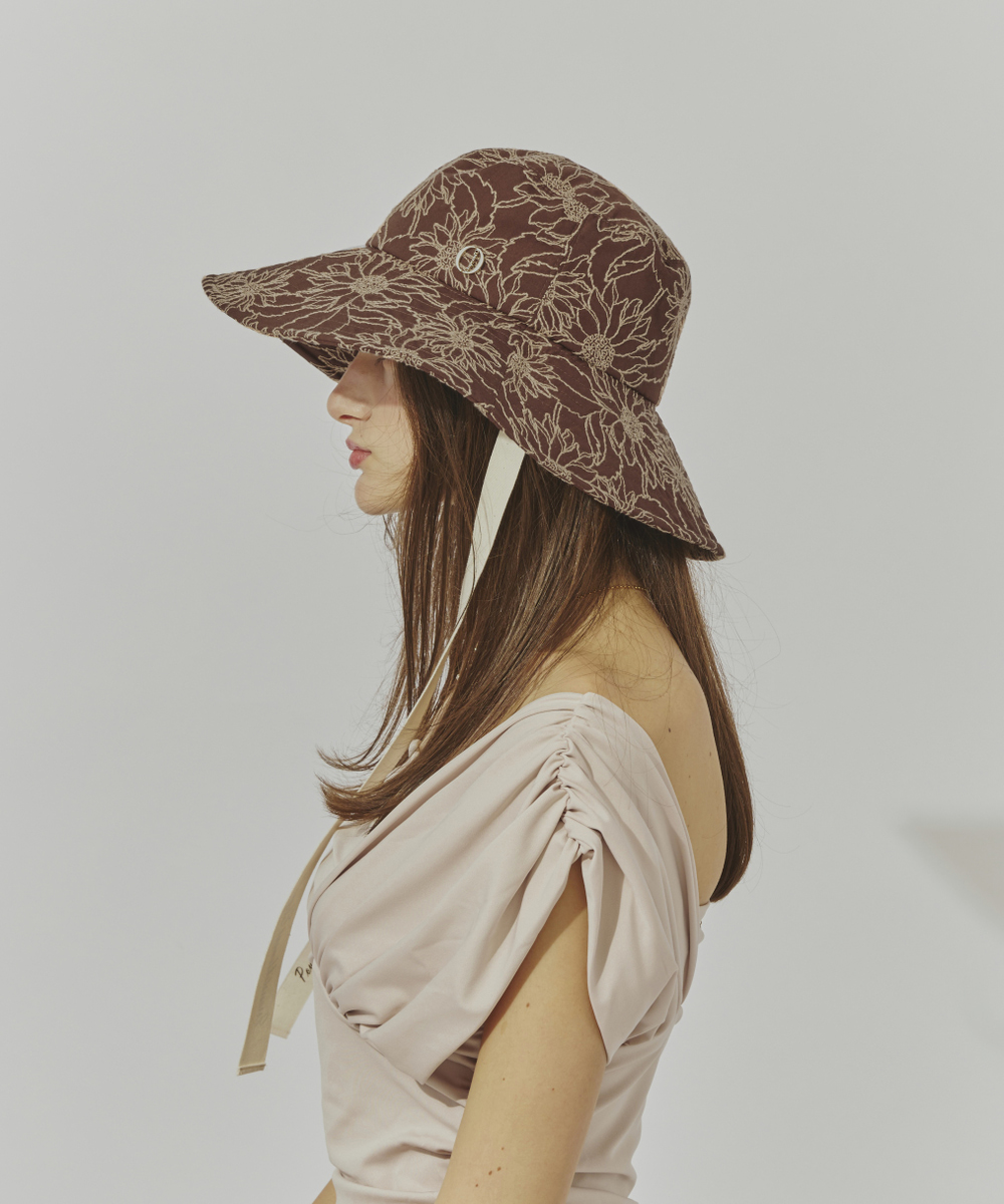 BROWN 　モデル頭囲：54cm　着用サイズ：57.5cm