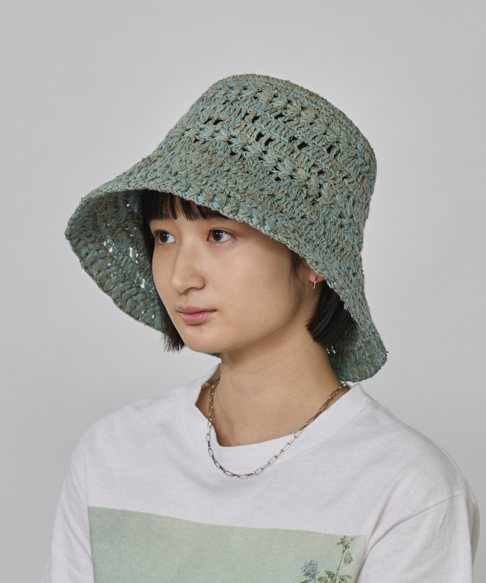 GREEN 　モデル頭囲：55.5cm　着用サイズ：57.5cm