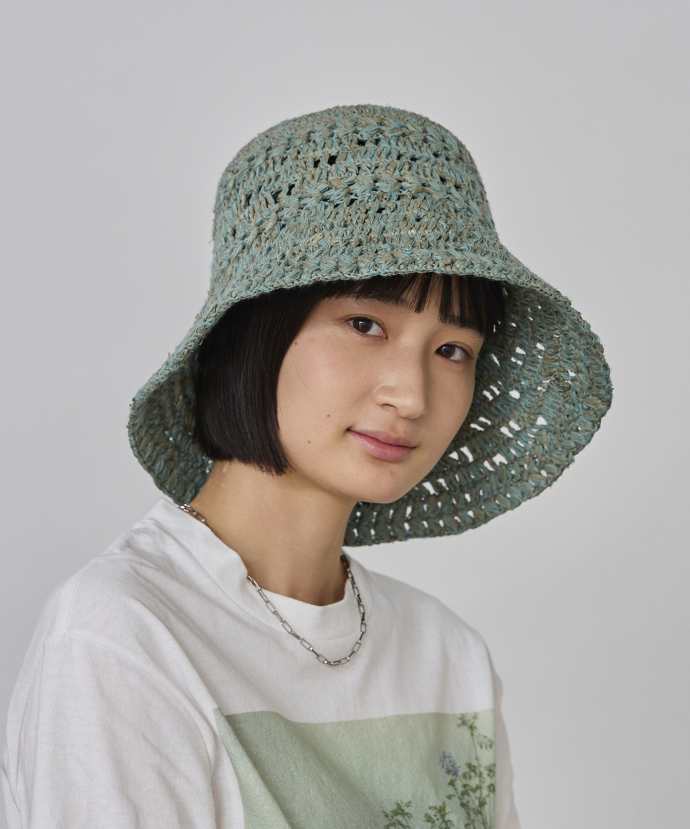 GREEN 　モデル頭囲：55.5cm　着用サイズ：57.5cm