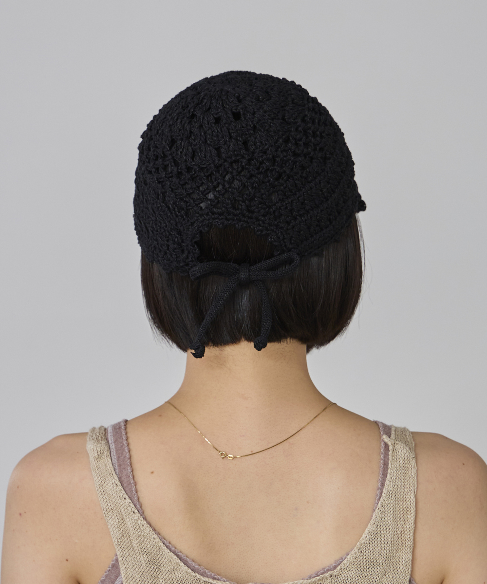 BLACK 　モデル頭囲：55.5cm　着用サイズ：57cm～59cm