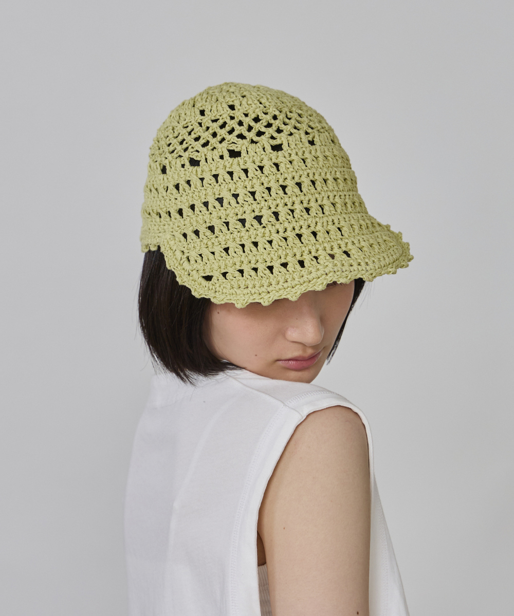 LT GREEN 　モデル頭囲：55.5cm　着用サイズ：57cm～59cm