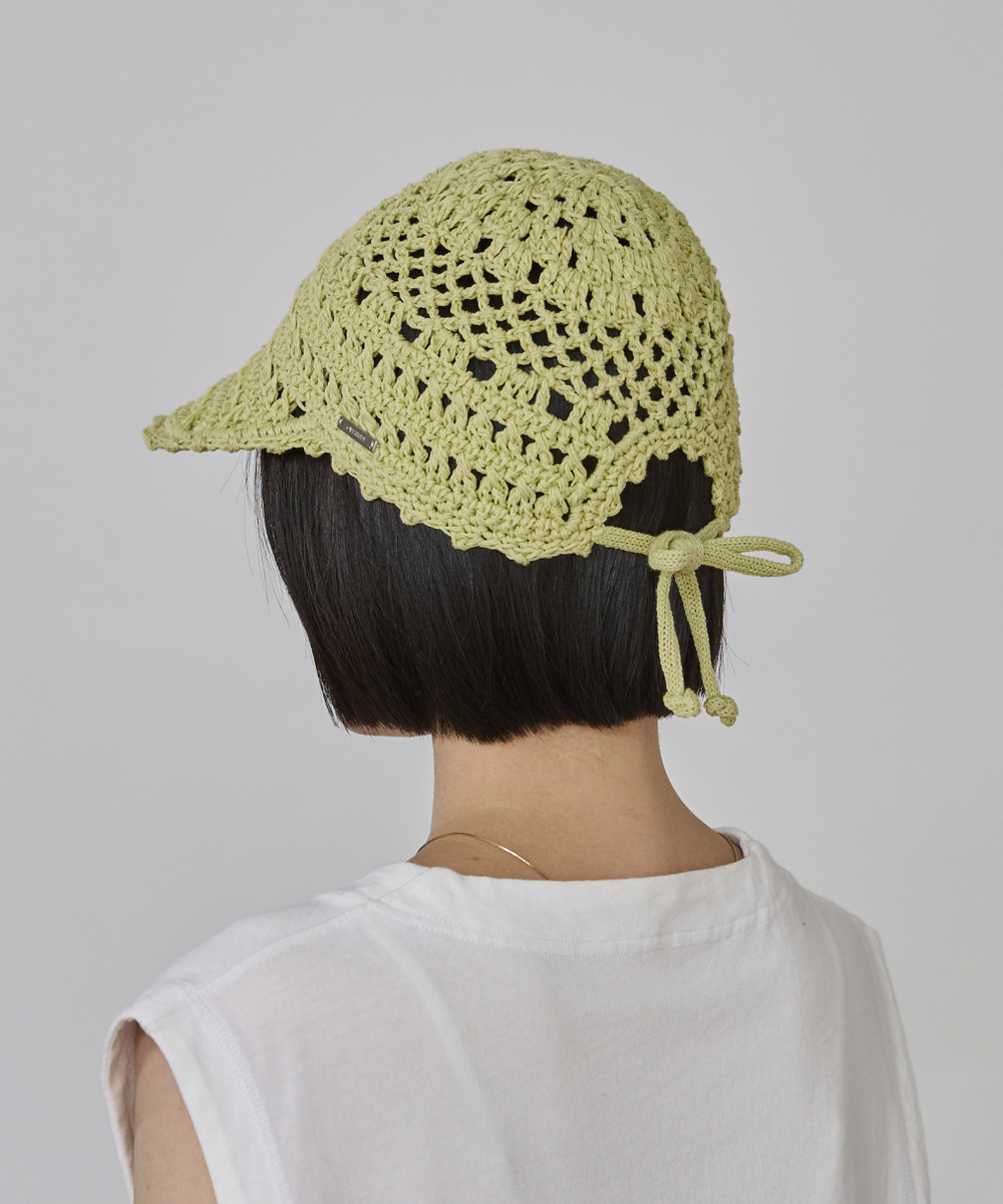 LT GREEN 　モデル頭囲：55.5cm　着用サイズ：57cm～59cm