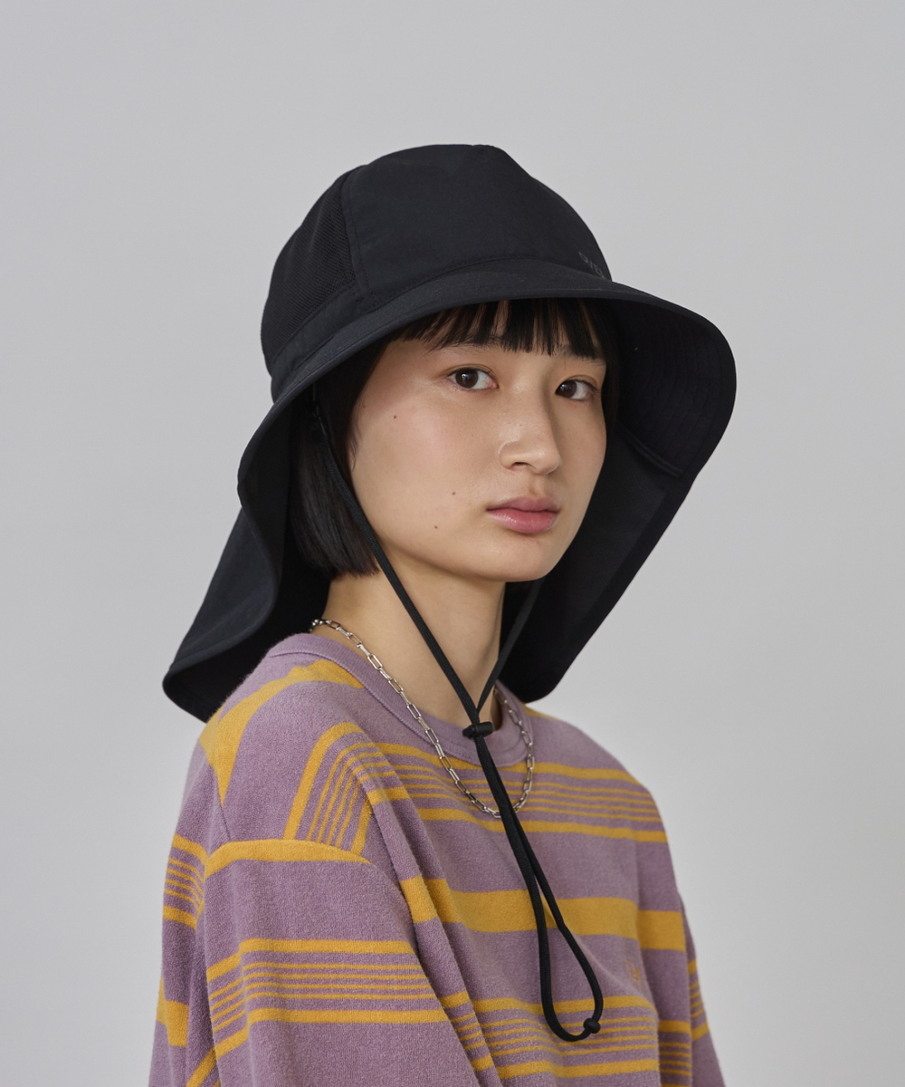 BLACK 　モデル頭囲：55.5cm　着用サイズ：58cm