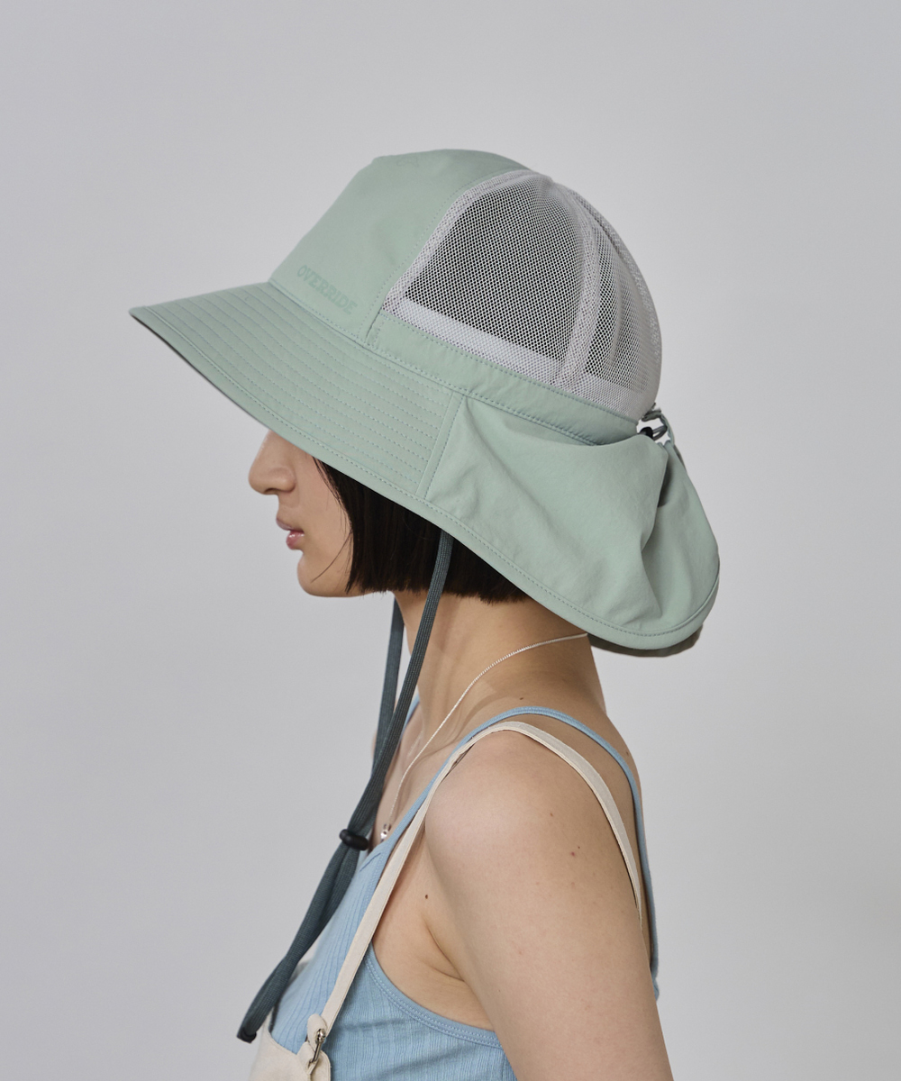 MINT GREEN 　モデル頭囲：55.5cm　着用サイズ：58cm