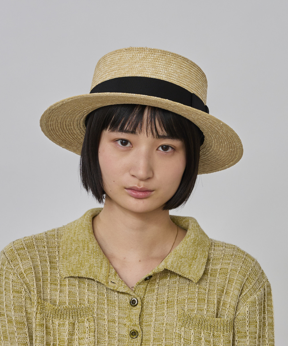 BLACK 　モデル頭囲：55.5cm　着用サイズ：57.5cm