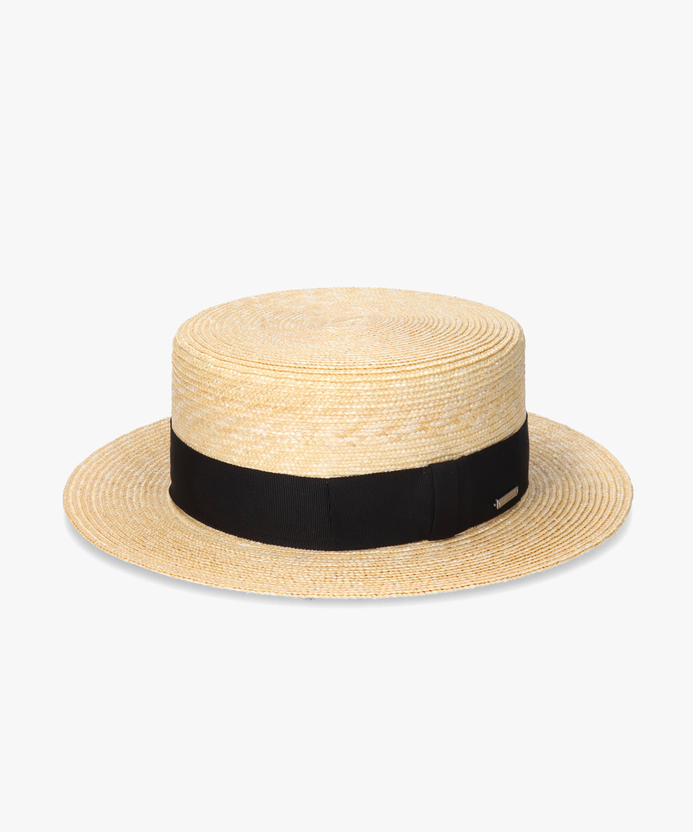 OVERRIDE  STRAW BRAID BOATER