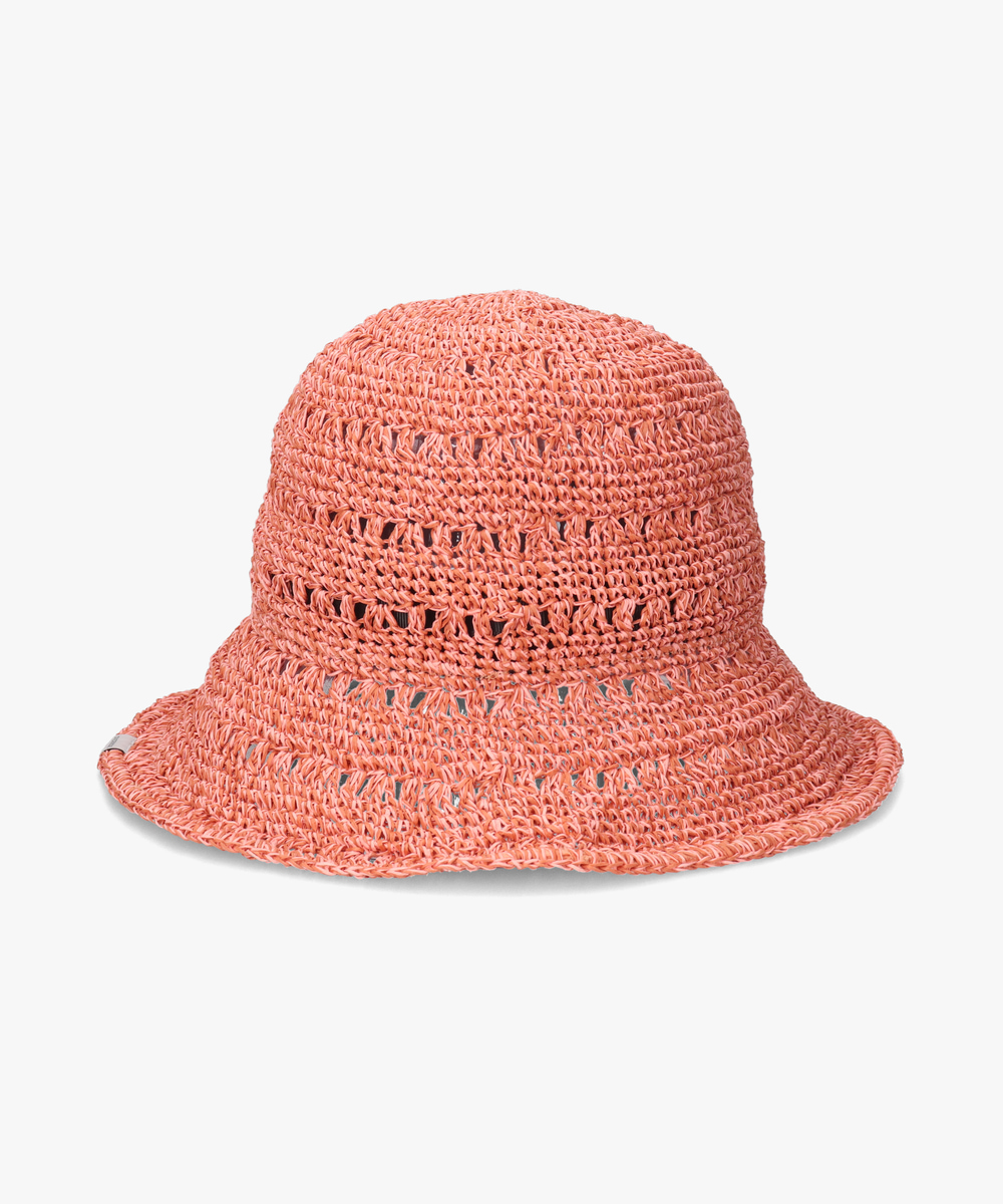 OVERRIDE W PAPER CROCHET SUN HAT | 57.5cm(75) PINK (15