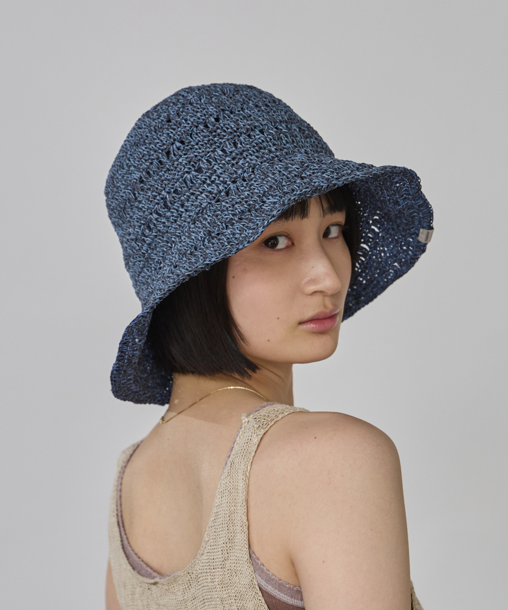 NAVY 　モデル頭囲：55.5cm　着用サイズ：57.5cm
