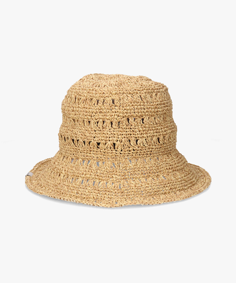 OVERRIDE W PAPER CROCHET SUN HAT | 57.5cm(75) PINK (15