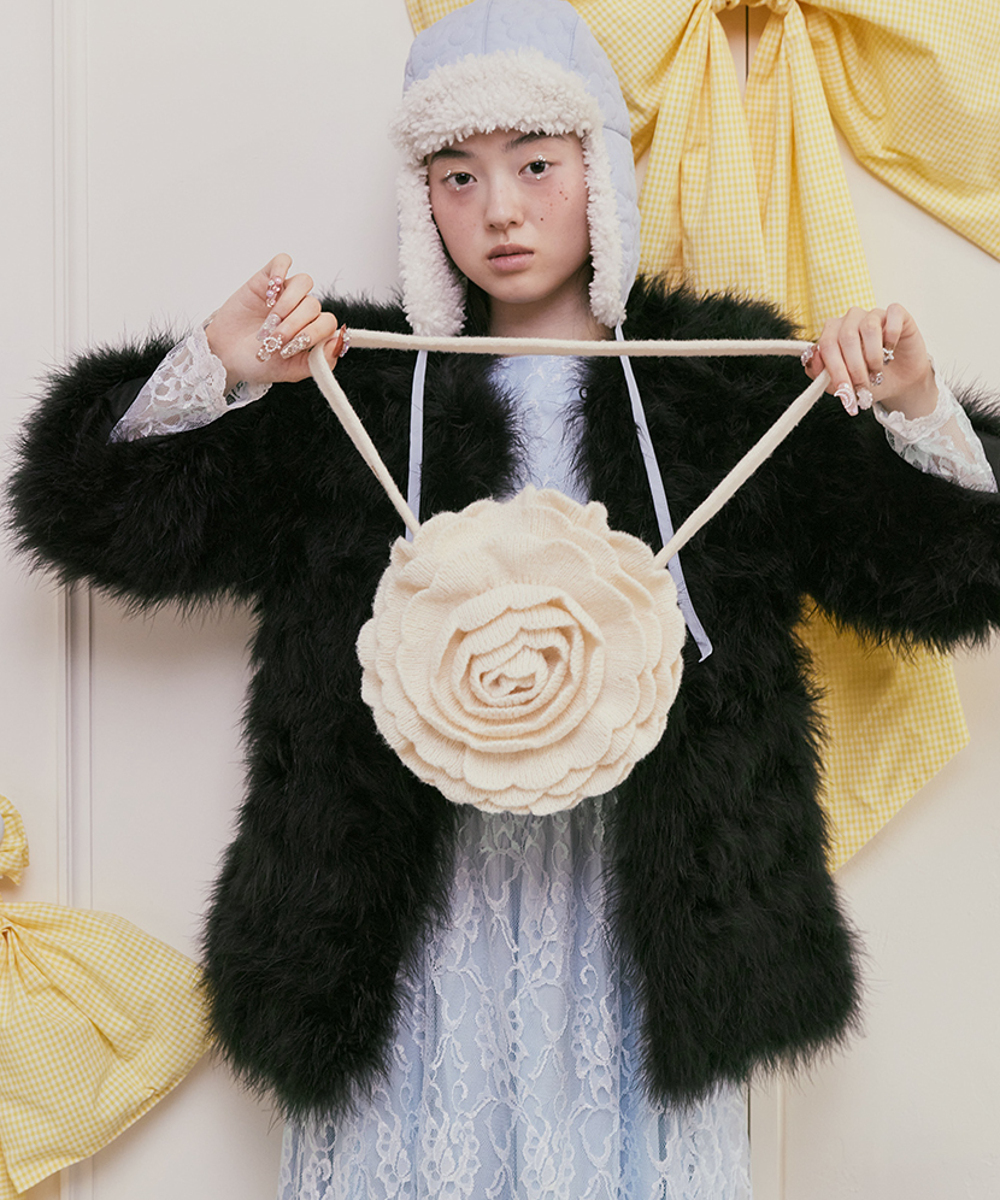 kaorinomori イヤーマフ グレー kaorinomori（カオリノモリ）の「momono kakibuchi