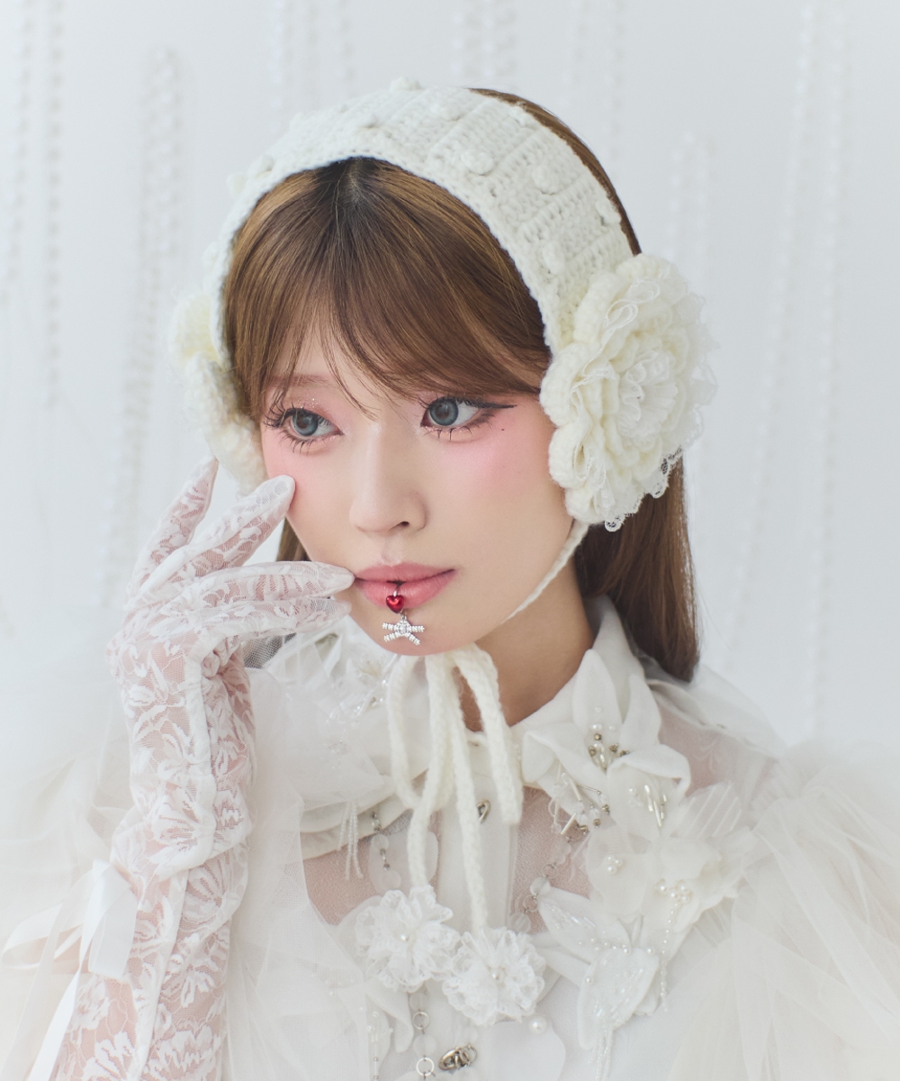 kaorinomori×かきぶちももの ローサヘアバンド