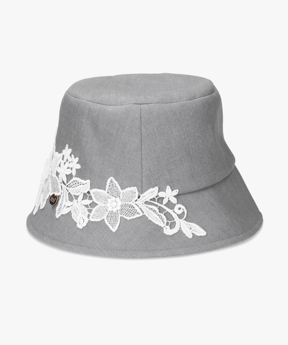 Athena New York 黒 花刺繍 ハット Athena New York（アシーナニューヨーク）の「Athena New York