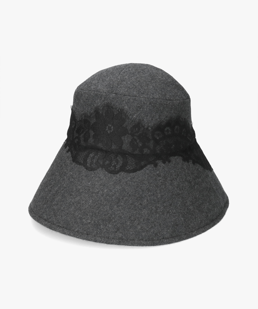 アシーナニューヨーク　刺繍ハット Athena New York Greta | 57cm(57) Black Beige (01) | Athena