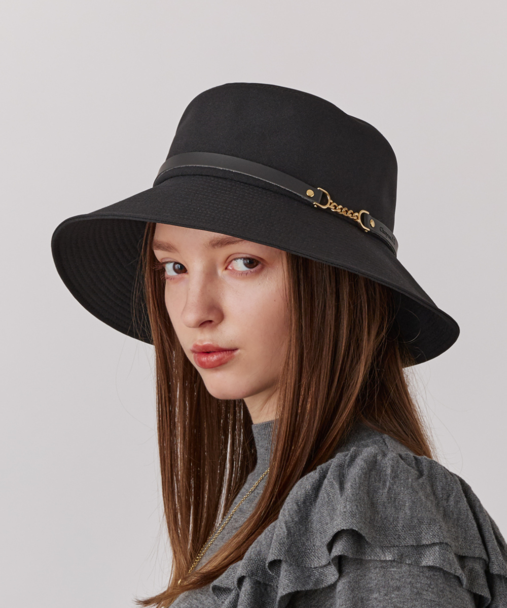 【for ベル様】オーダー品 Chapeau d' O Chain Belt Capeline | 57.5cm(75) BLACK (01