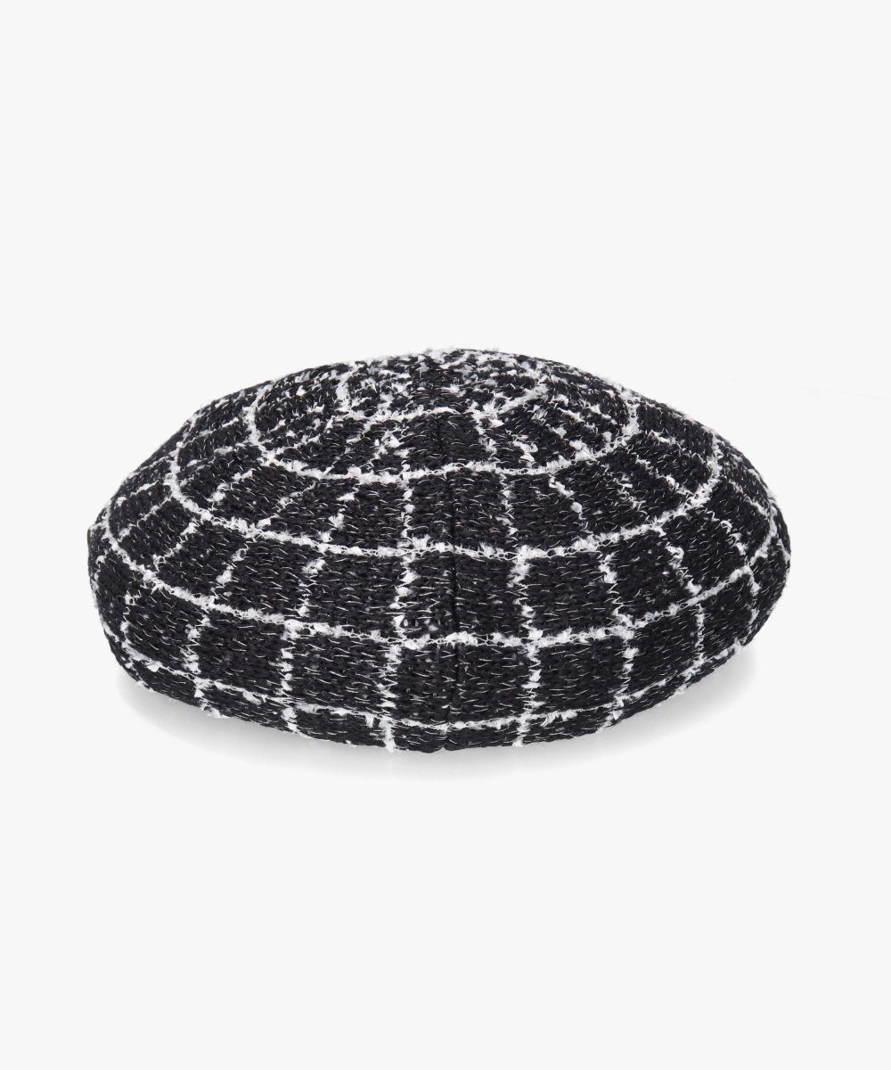 ［新品未使用］Chapeau d' O  Tweed Beret シャポー ド オー Chapeau d'O Chapeau d' O TM Check Tweed