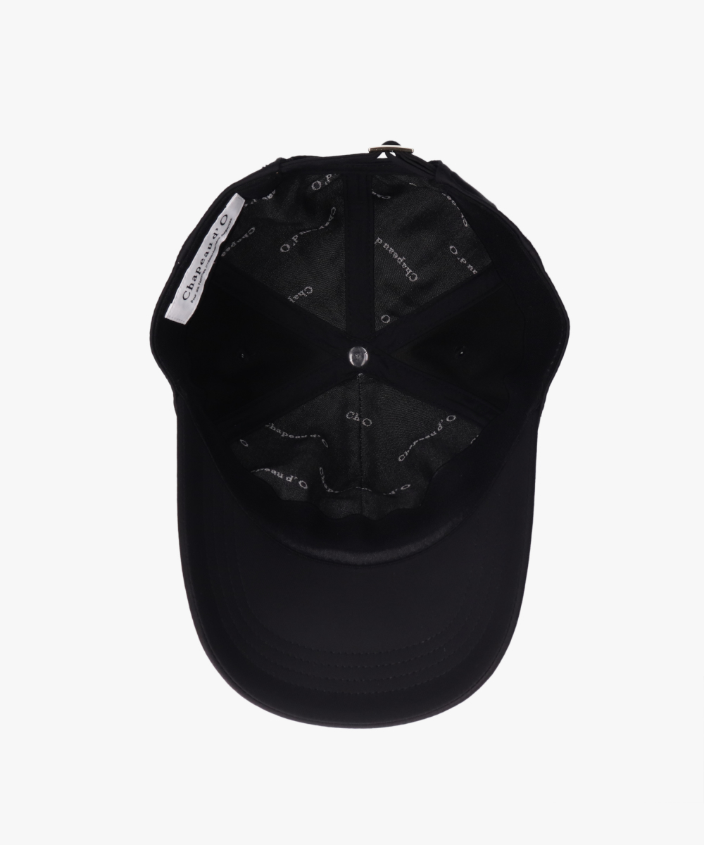 Chapeau d' O Double Satin 6P Cap | 56cm～58cm(97) BLACK (01