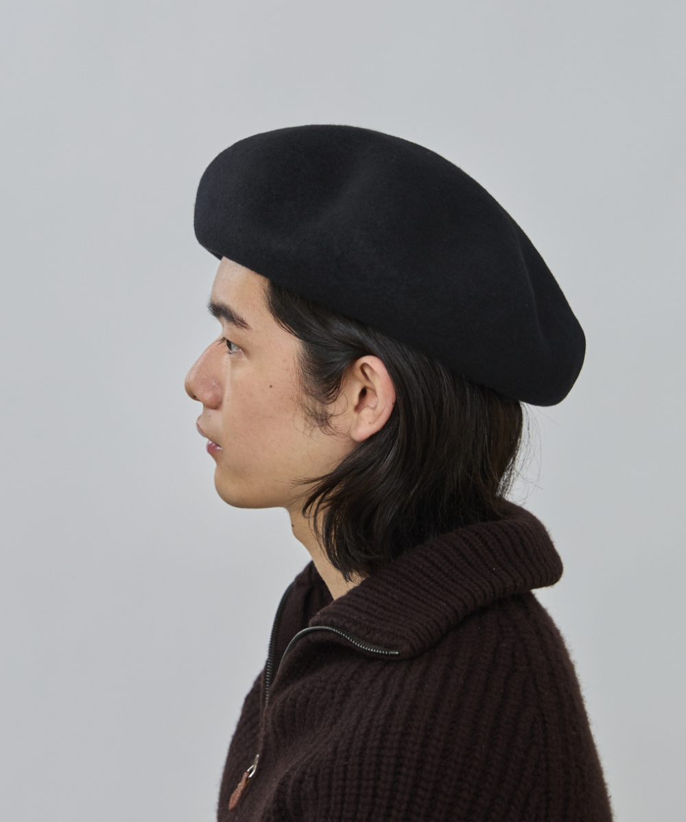 CPH BERET /8PANEL ベレー帽（BLACK）未使用 CPH】“BERET / 8 PANEL WOOLLET” | lupus online s