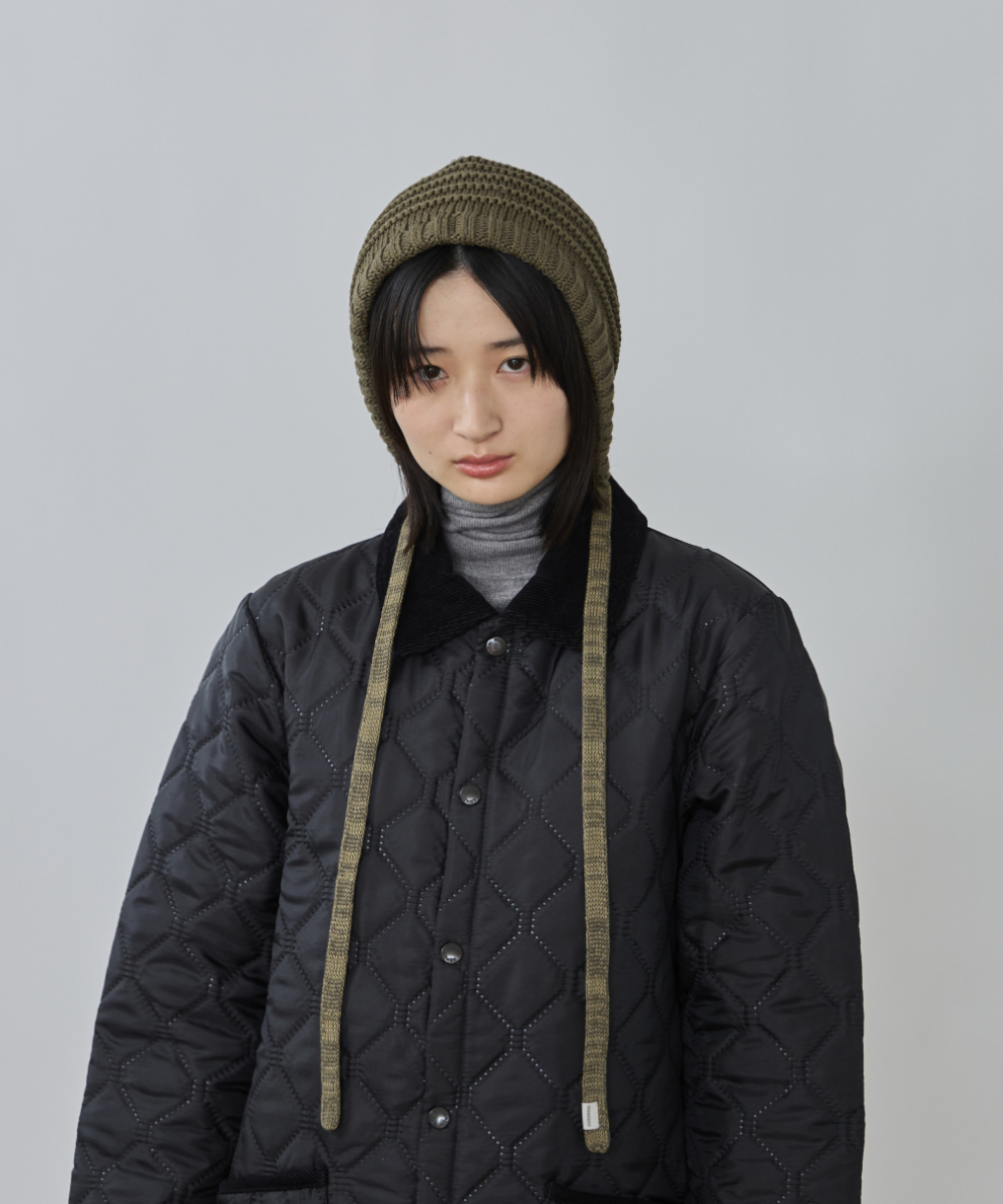 OVERRIDE KNIT HOOD BEANIE SGP | 57cm～59cm(98) BLACK (01