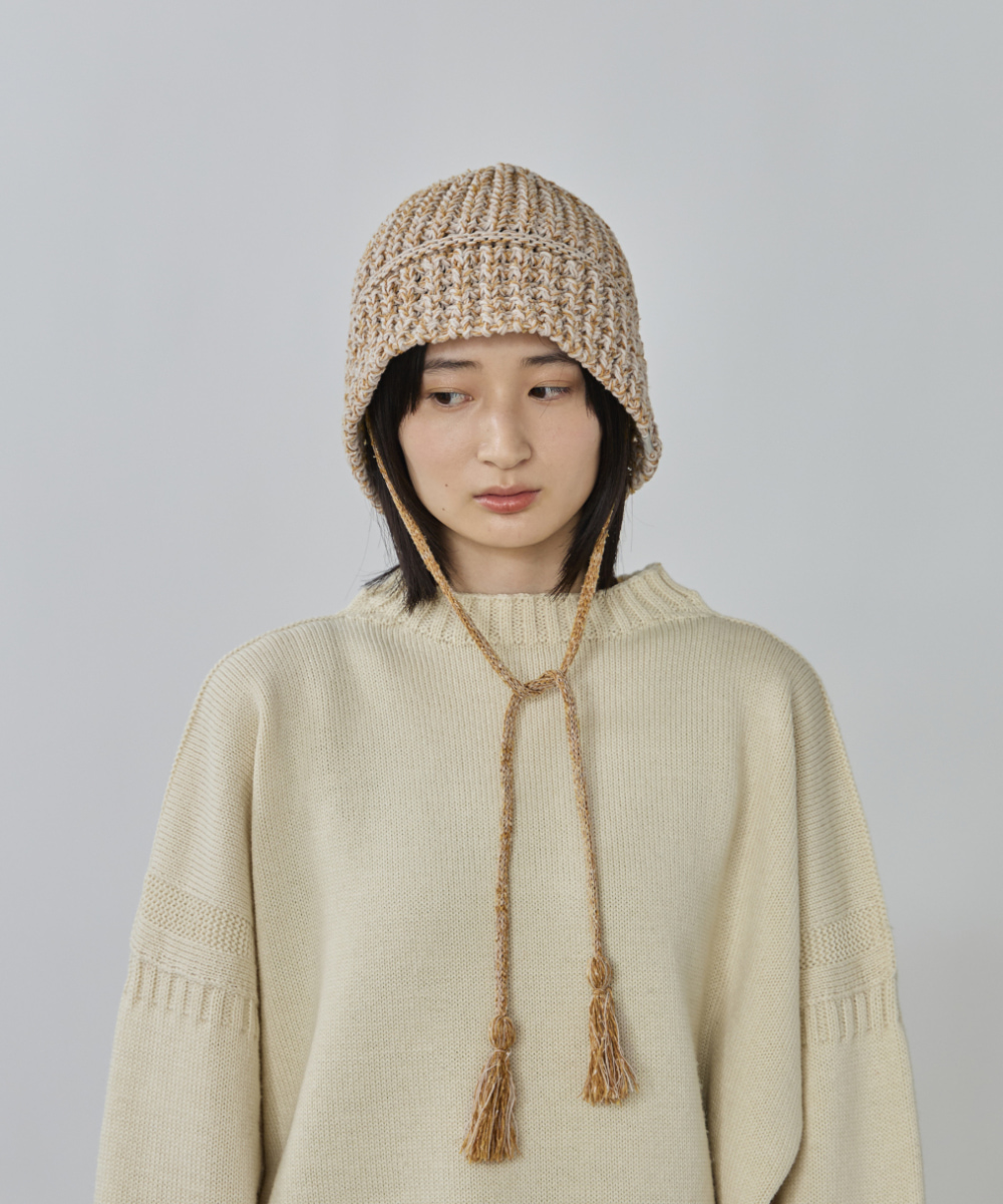 帽子 H.O OVERRIDE KNIT BALLOON CLOCHE HAT SGP | 57cm～59cm(98) BLACK