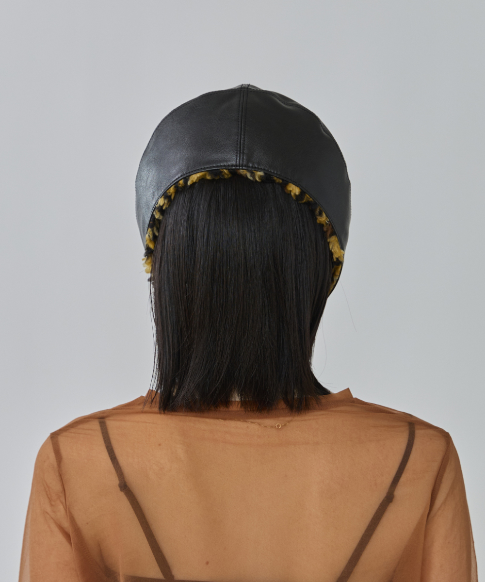 OVERRIDE BOA FK LEATHER HEADMUFF SG | 57cm～59cm(98) BLACK