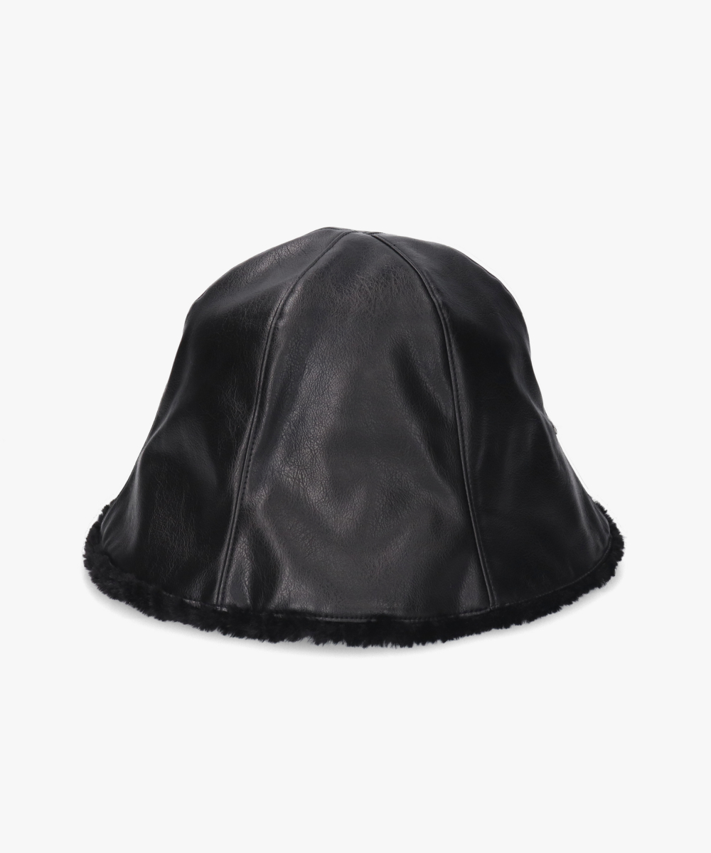 OVERRIDE FAKE LEATHER FLAPHAT SGP | 58cm(58) BLACK (01