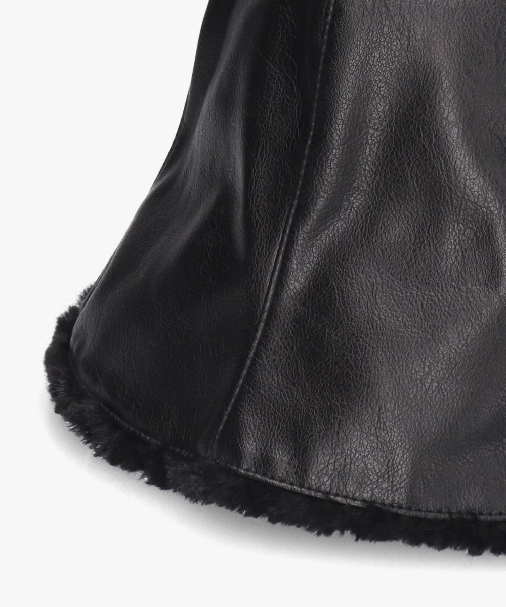 たくぼう OVERRIDE FAKE LEATHER FLAPHAT SGP | 58cm(58) BLACK (01