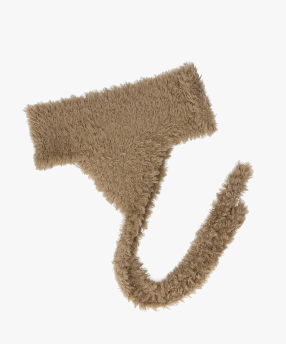 OVERRIDE KNIT FURRY FLAPBAND | 57cm～59cm(98) WHITE (06