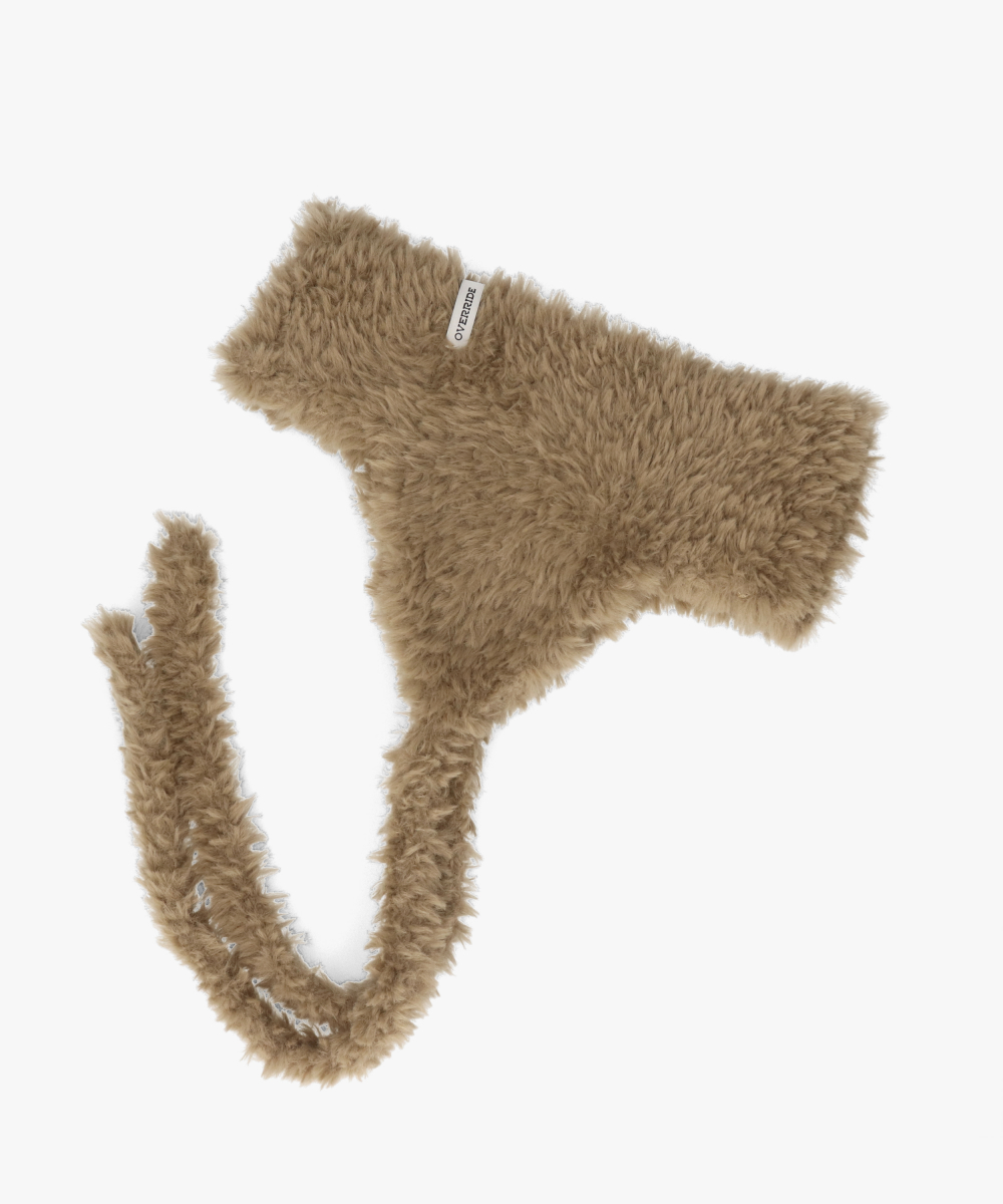 OVERRIDE  KNIT FURRY FLAPBAND