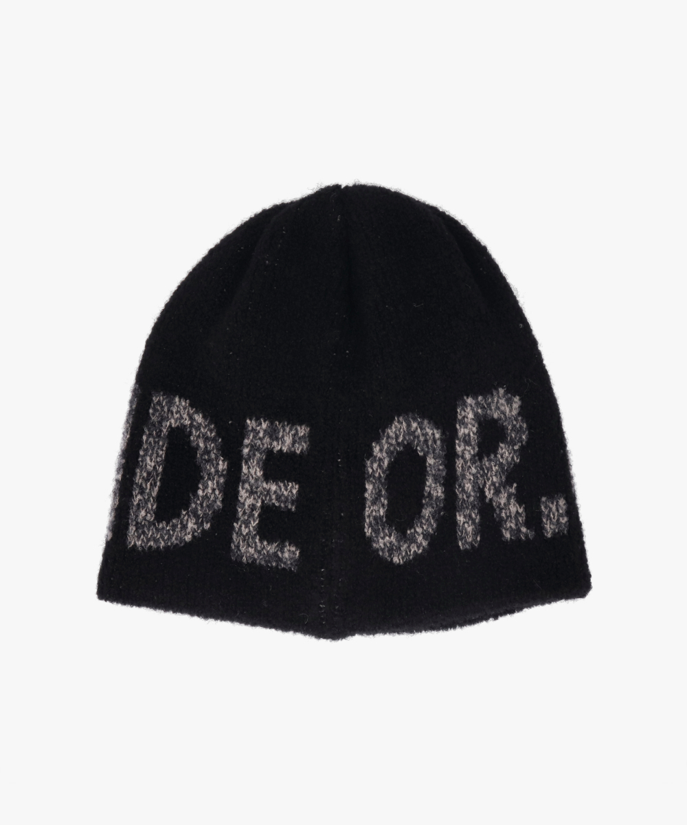 予約】OVERRIDE KNIT PUWA LOGO SHORT BEANIE | 57cm～59cm(98