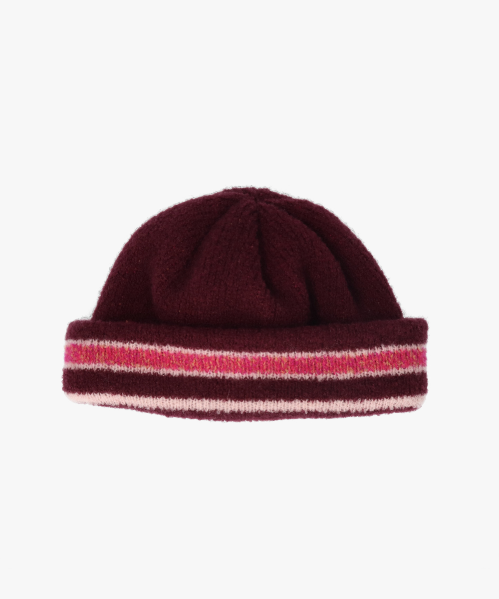 予約】OVERRIDE KNIT PUWA LOGO SHORT BEANIE | 57cm～59cm(98
