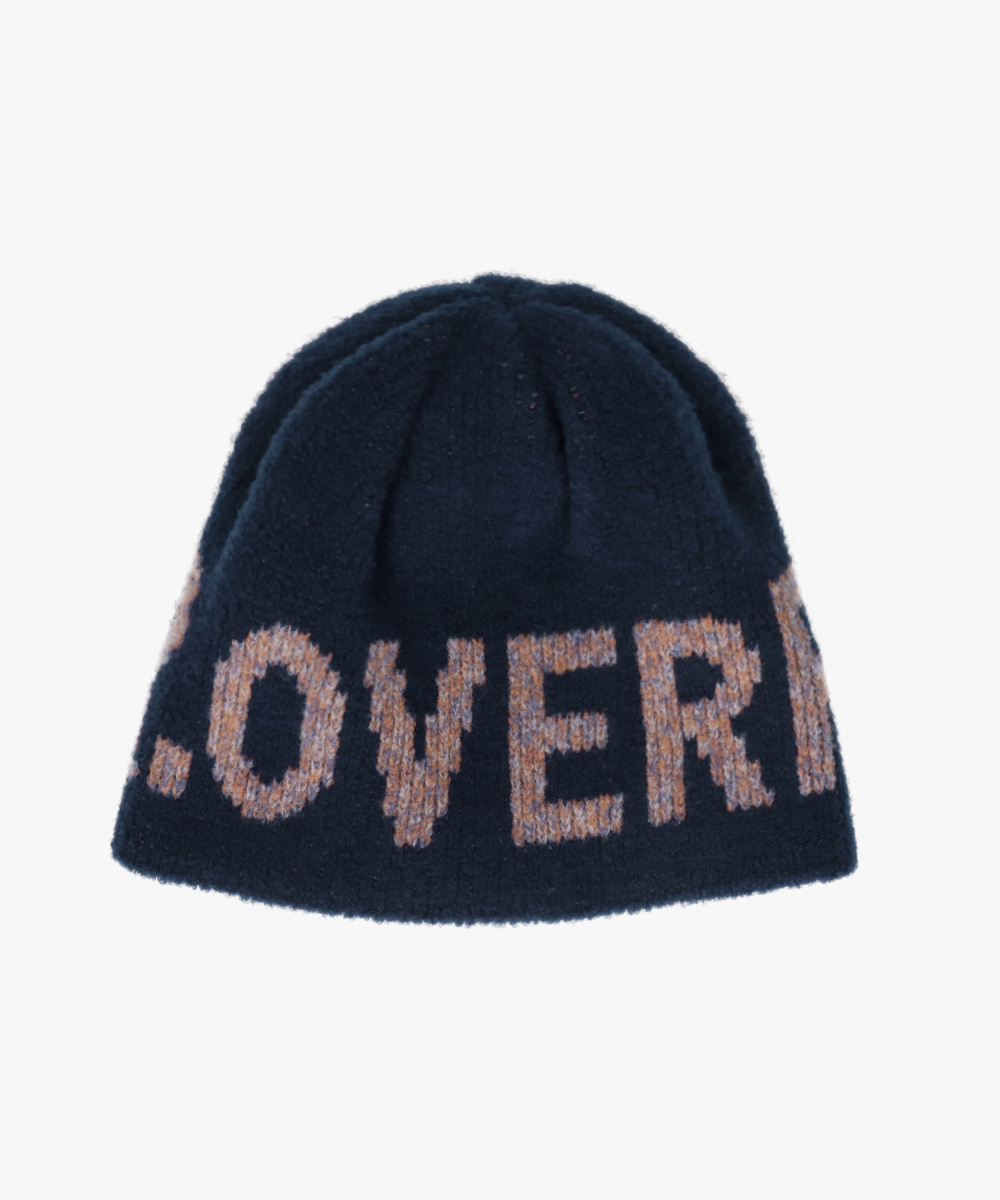 【予約】OVERRIDE  KNIT PUWA LOGO SHORT BEANIE