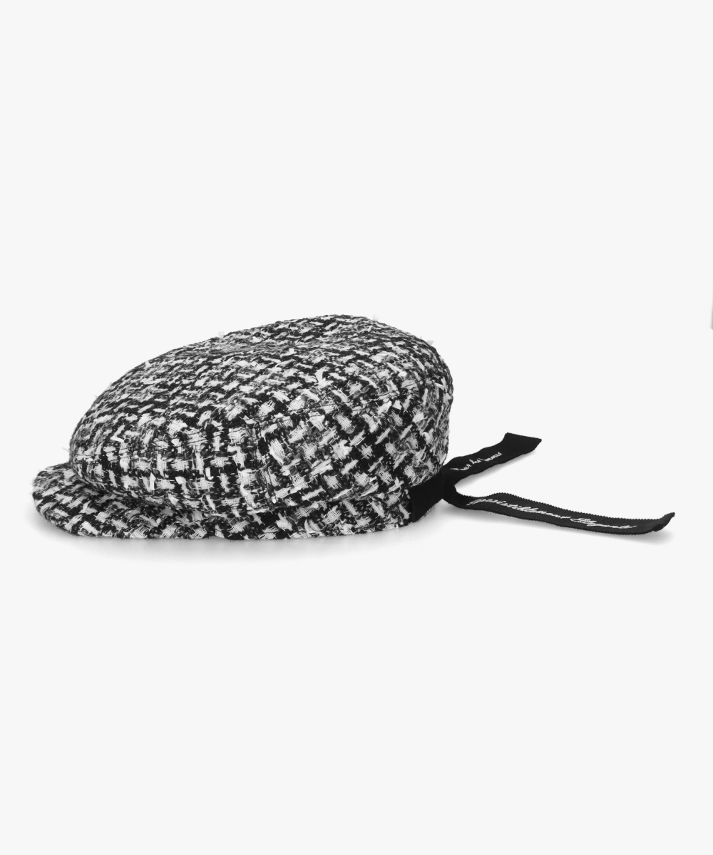 ★BOHEMSEO★ TWEED HUNTING CAP BLACK【送料0/関税0】 outback-trading-company-wool-