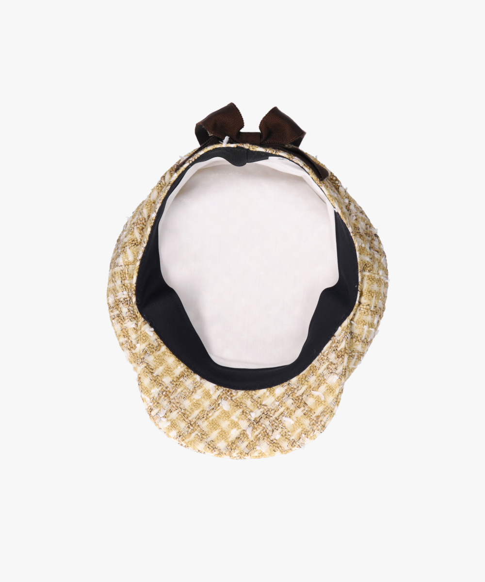 【Chapeau'd O】 Tweed Hunting 予約】Chapeau d' O Fancy Tweed Hunting | 57.5cm(75) WHITE