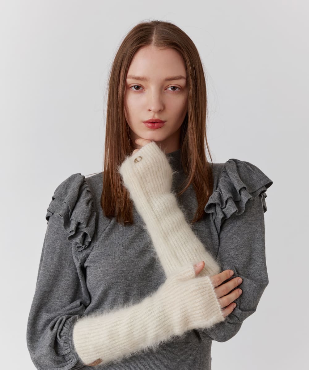 【予約】Chapeau d' O  Cashmere Fur Arm Warmers