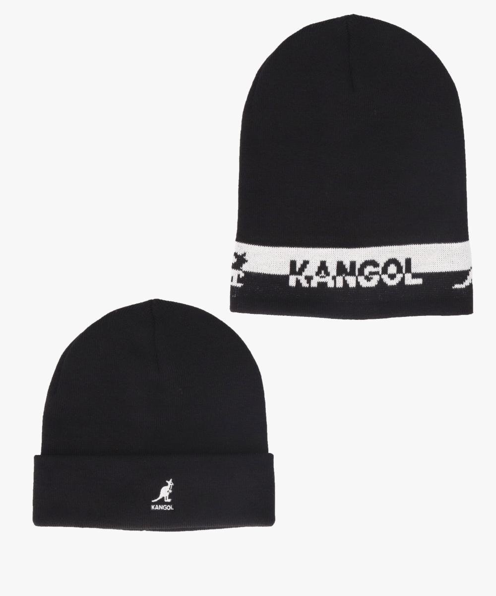 KANGOL 2-WAY TEXT BEANIE