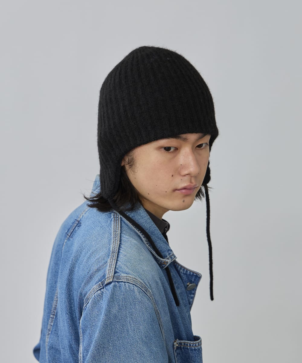 予約】OVERRIDE ALPACA BLEND EARLAP BEANIE | 57cm～59cm(98
