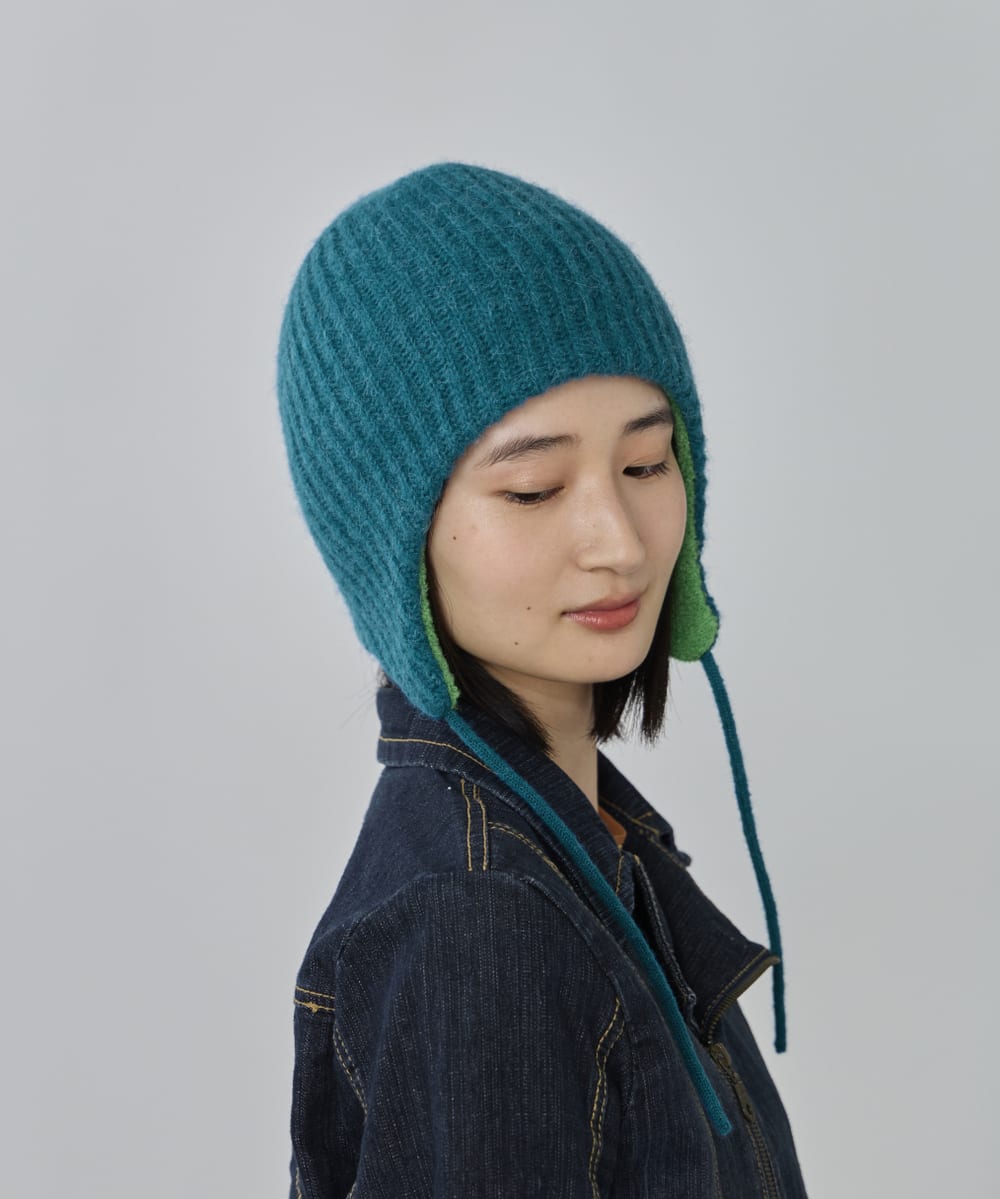 予約】OVERRIDE ALPACA BLEND EARLAP BEANIE | 57cm～59cm(98