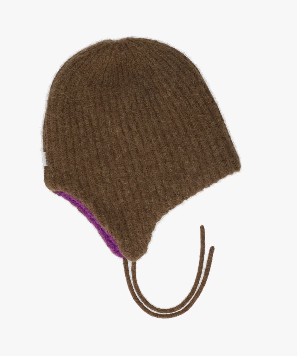 予約】OVERRIDE ALPACA BLEND EARLAP BEANIE | 57cm～59cm(98