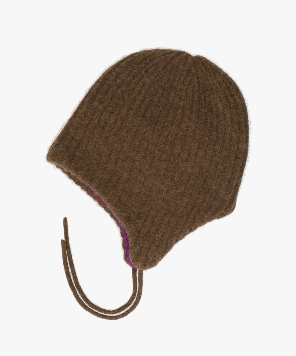 はっぴー OVERRIDE KNIT HOOD BEANIE SGP | 57cm～59cm(98) BLACK (01