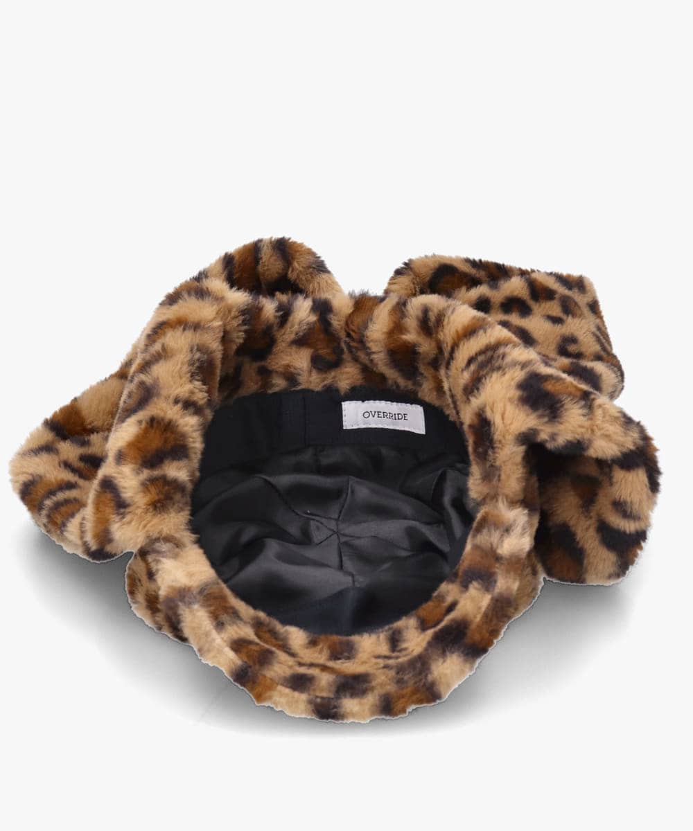 OVERRIDE MINIFUR WINTER SCARFCAP SGP | 58cm(58) DK GRAY (02
