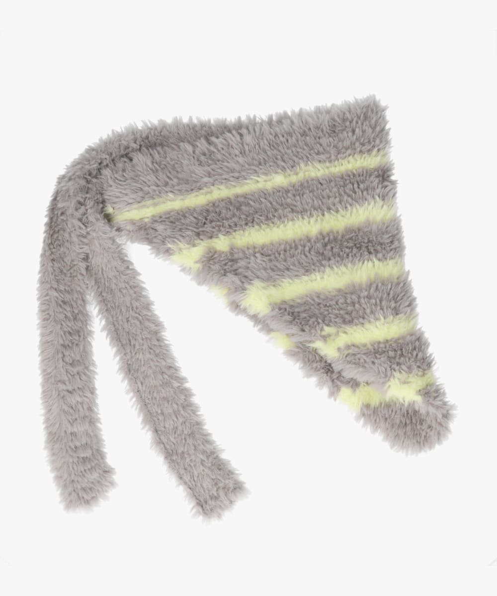 【予約】OVERRIDE  KNIT FURRY SCARF