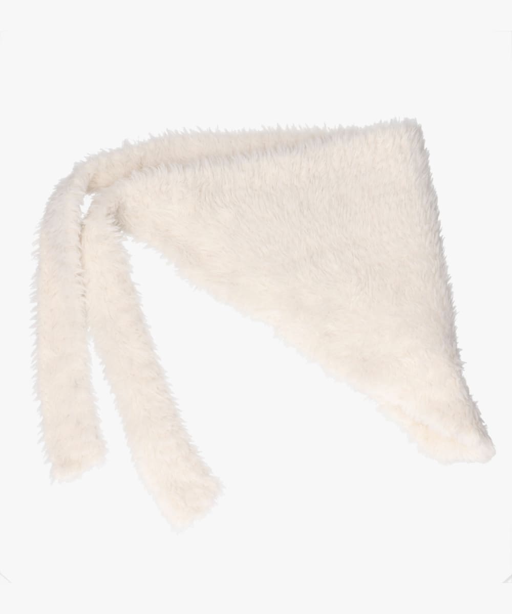 【予約】OVERRIDE  KNIT FURRY SCARF