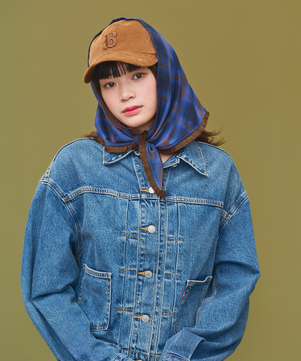 OVERRIDE x TOMII SCARF&CORD CAP SG | 57cm～59cm(98) NAVY (71