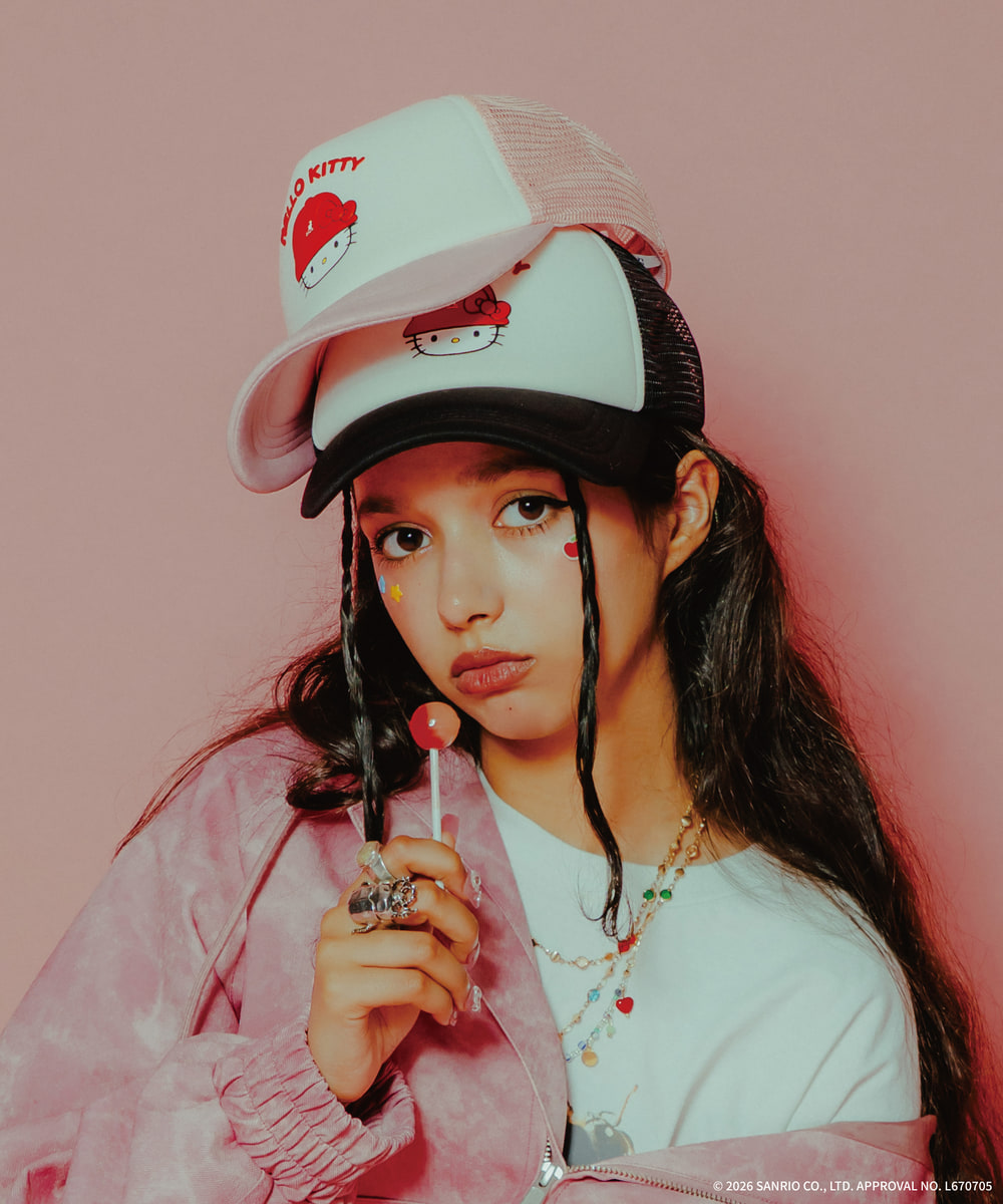 KANGOL HELLO KITTY TRUCKER MESH CAP