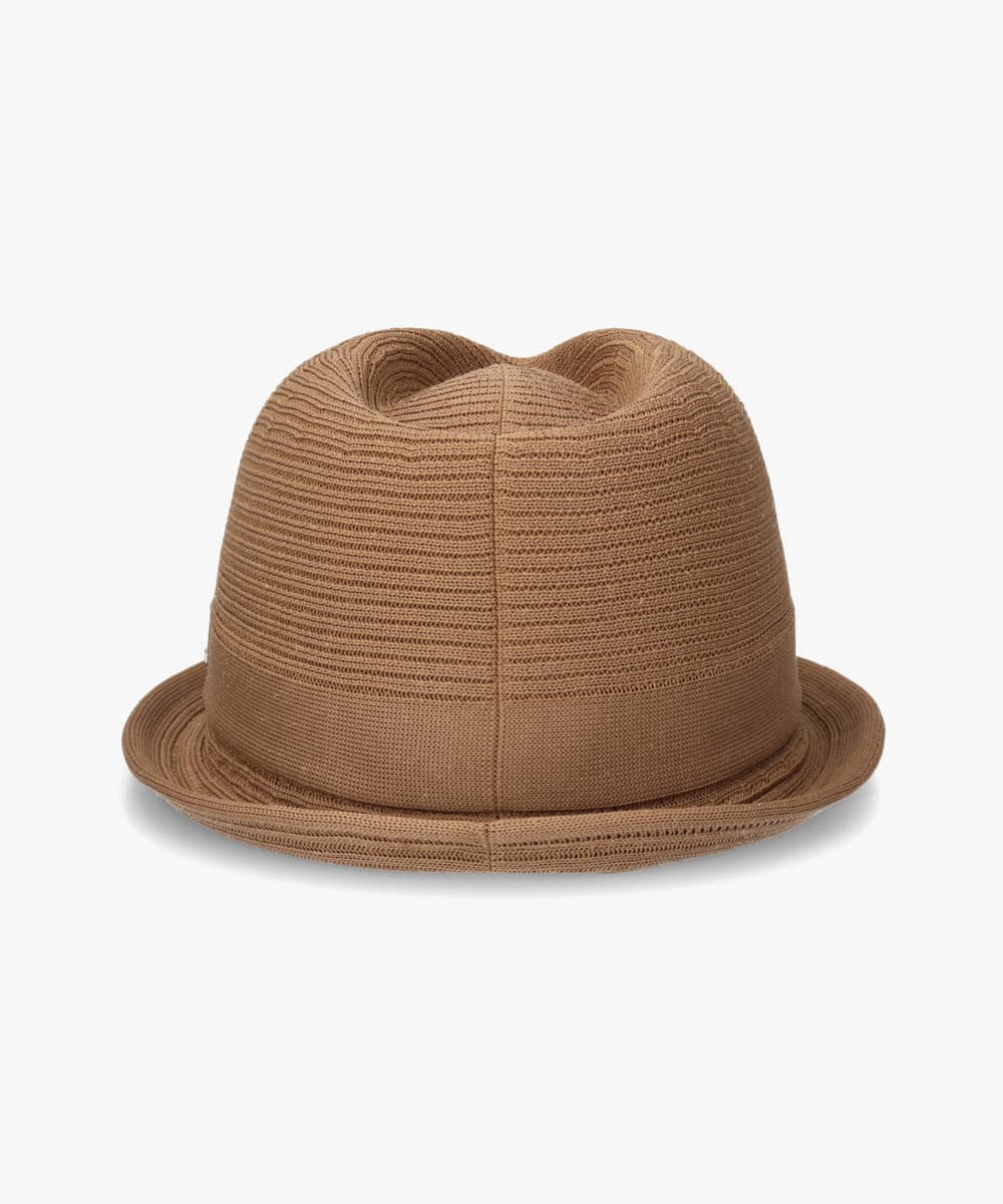 Override Brown Hat Made in Japan 58 cm OVERRIDE REP KNIT FEDORA | 58cm(58) BLACK (01) | OVERRIDE  main image 2