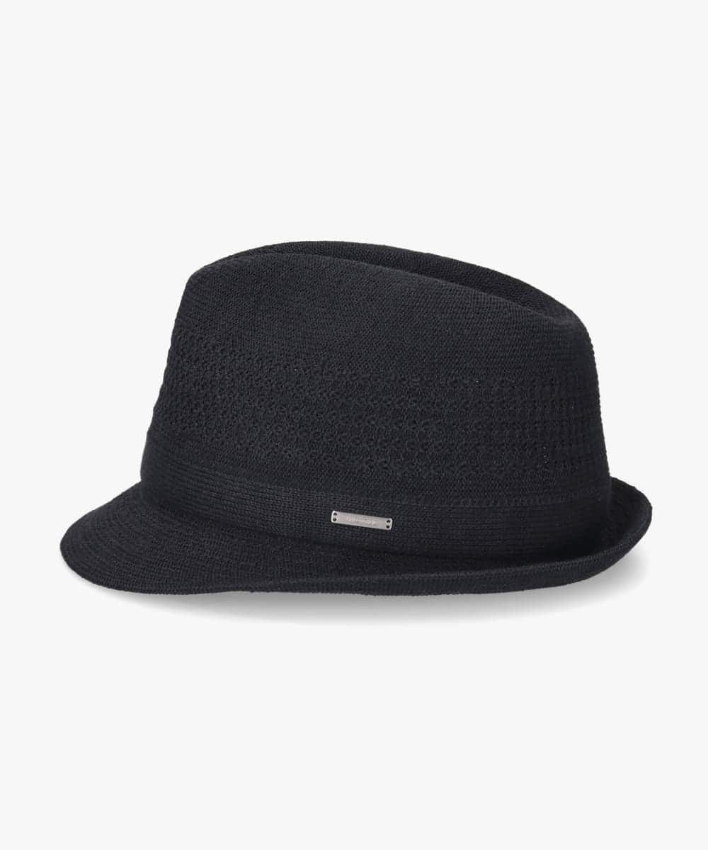 OVERRIDE  REP LINEN BLEND KNIT FEDORA — Product photo 12
