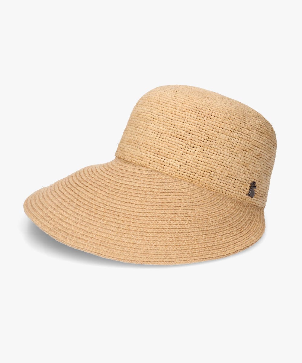 【予約】arth  Raffia Wide Visor Cap