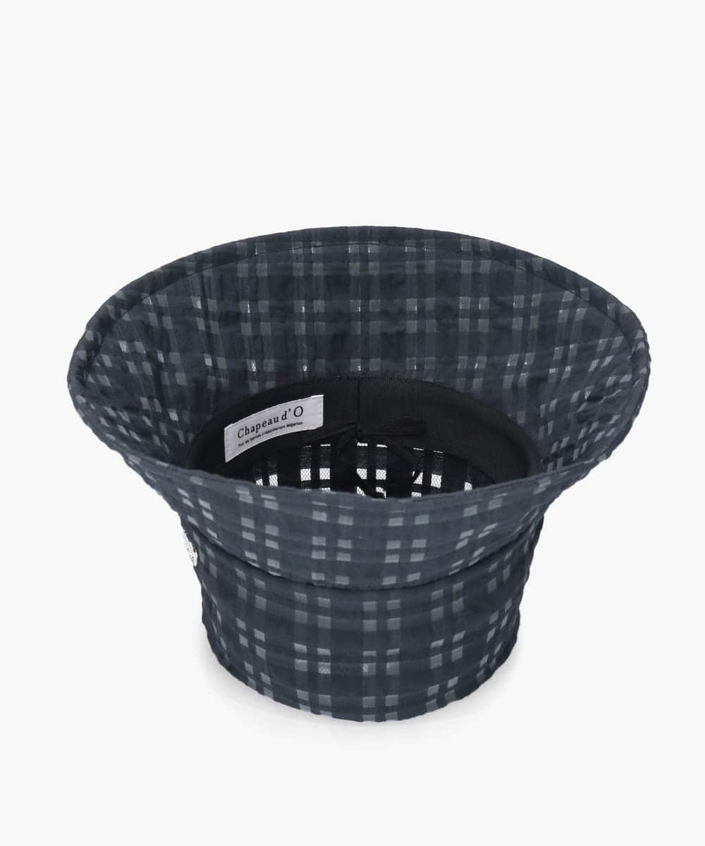 Chapeau d' O  Check Sheer Bucket — 商品写真 15